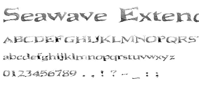 Seawave Extended Keyset font